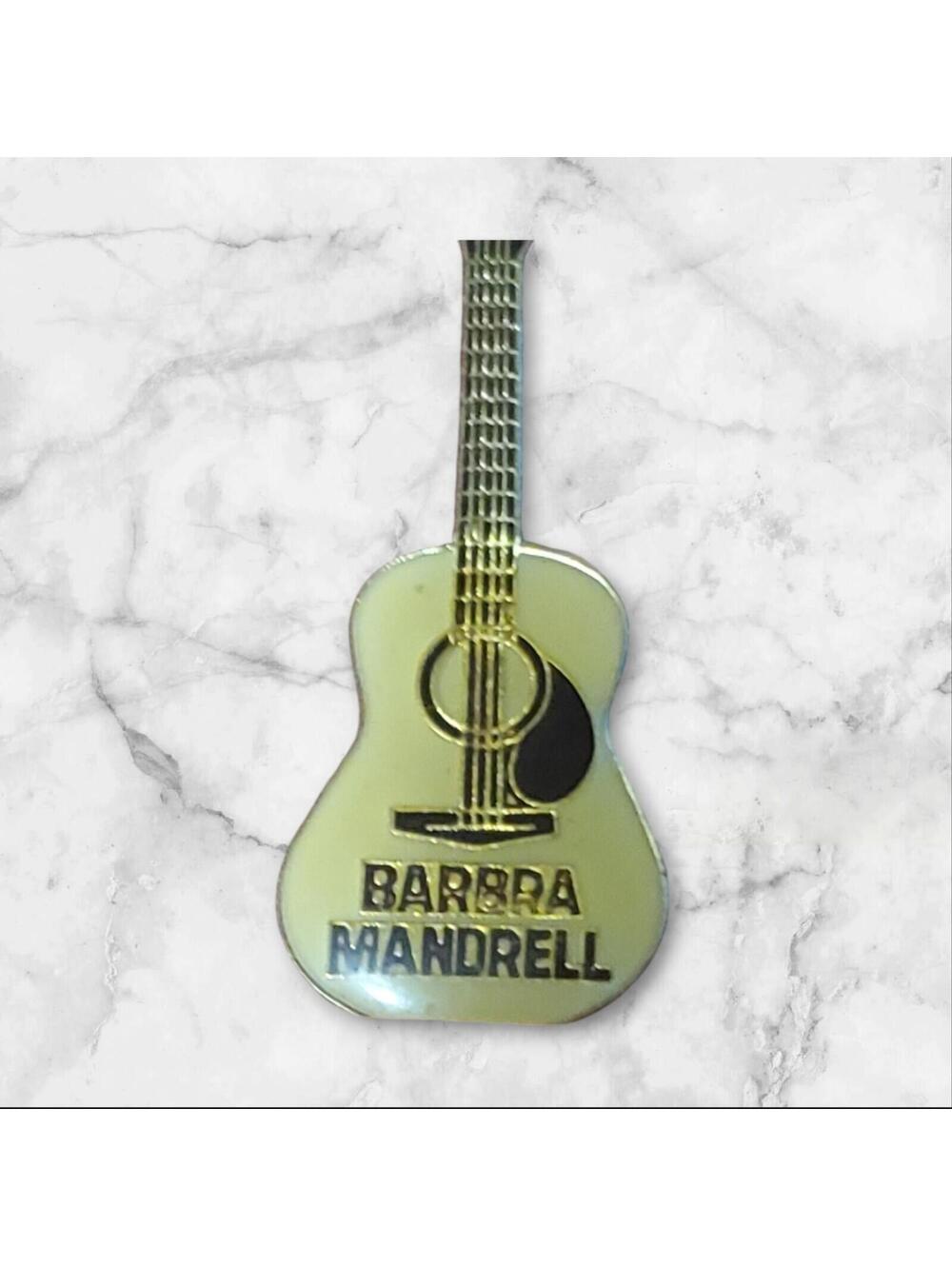 Barbara Mandrell Guitar Collectible Pinback Button
